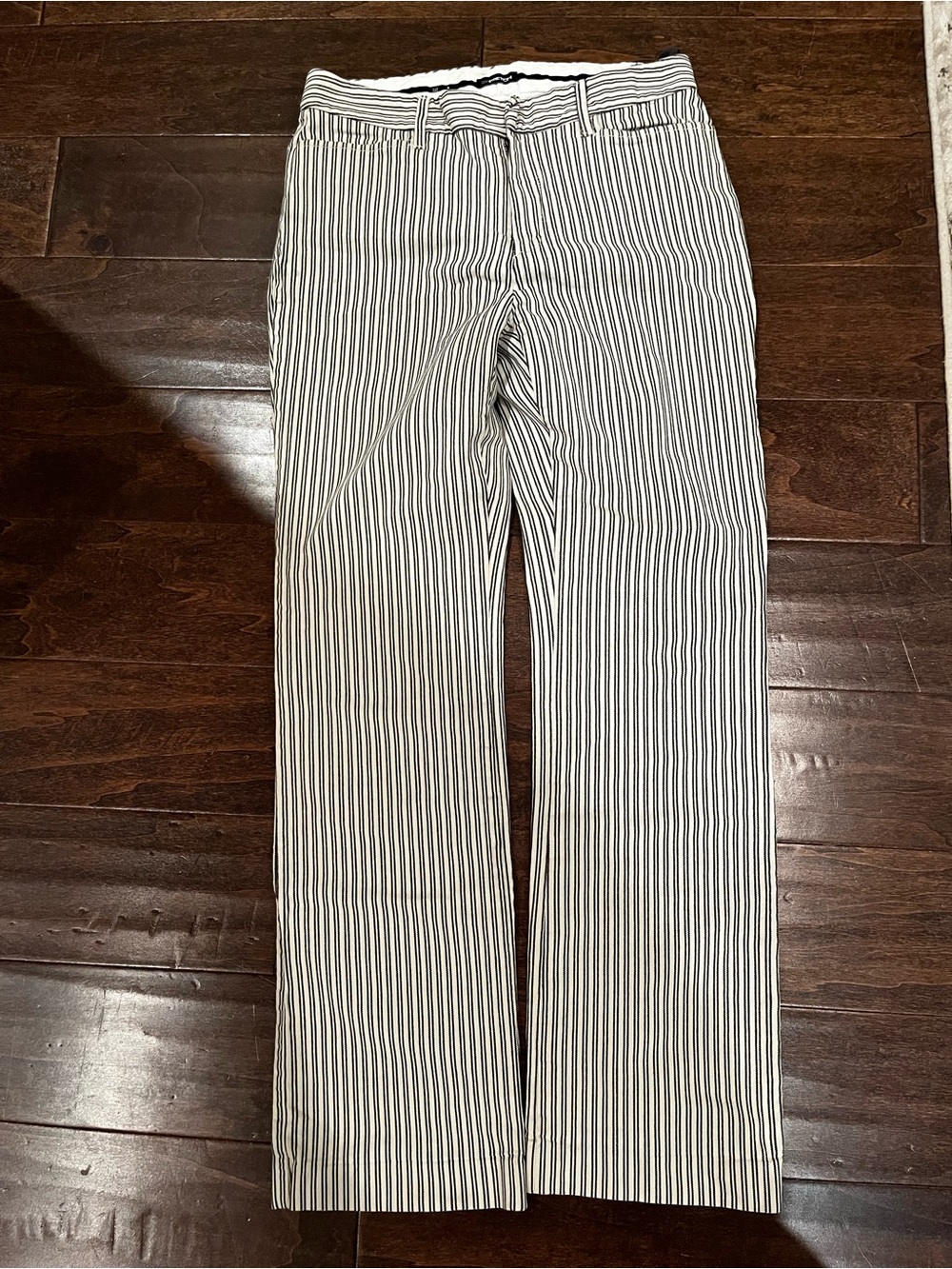 GAP Vertical Stripe Chinos - White and Black